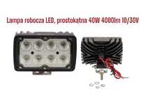Mocna Lampa Robocza Kramp LED, prostokątna 40W 4000lm 10/30V Gwarancja