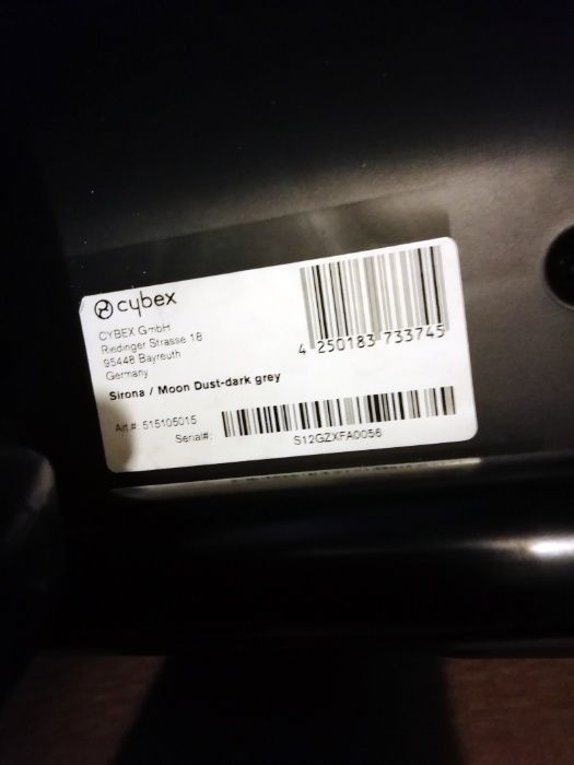 Cadeira Cybex Sirona 360º
