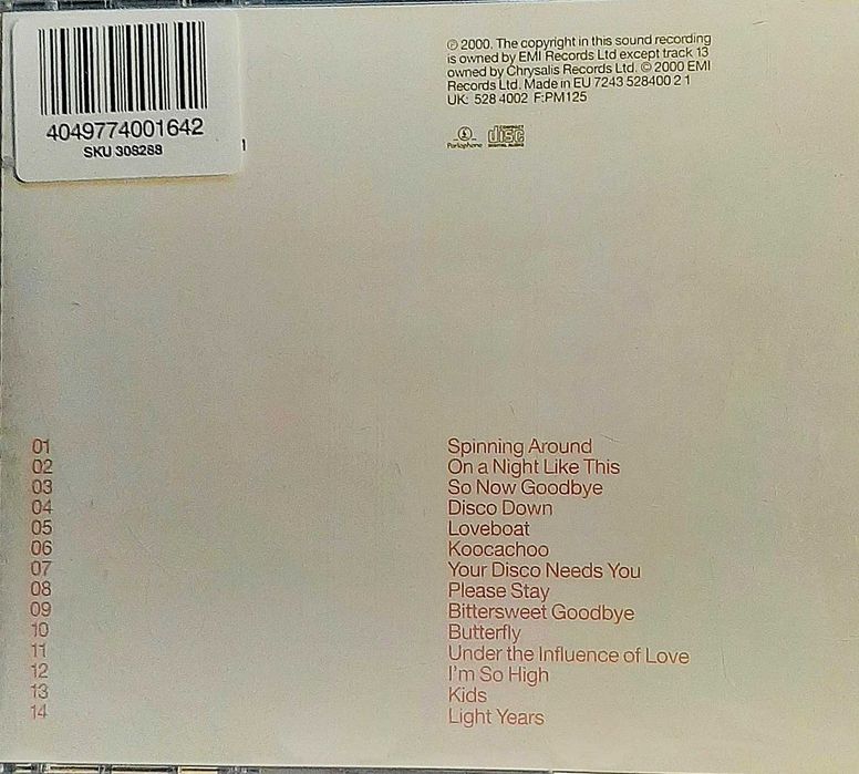 CD Nowa- Sprzedam Rewelacyjny Album CD Kylie Minogue Light Years