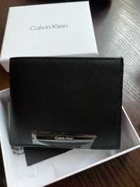 Кошелек Calvin Klein Modern Bar Bifold черный на подарок