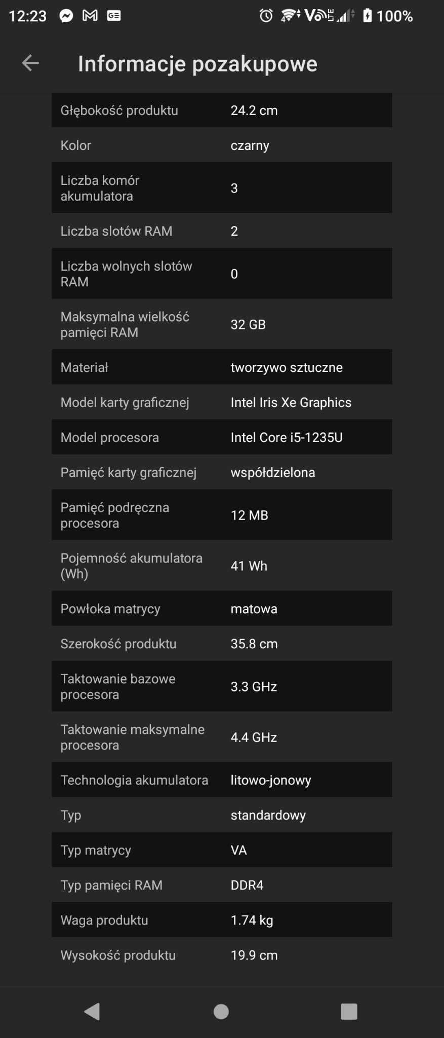 Laptop HP 250 G9 i5-1235U 16RAM 256SSD 15,6 Windows 11 Gwarancja