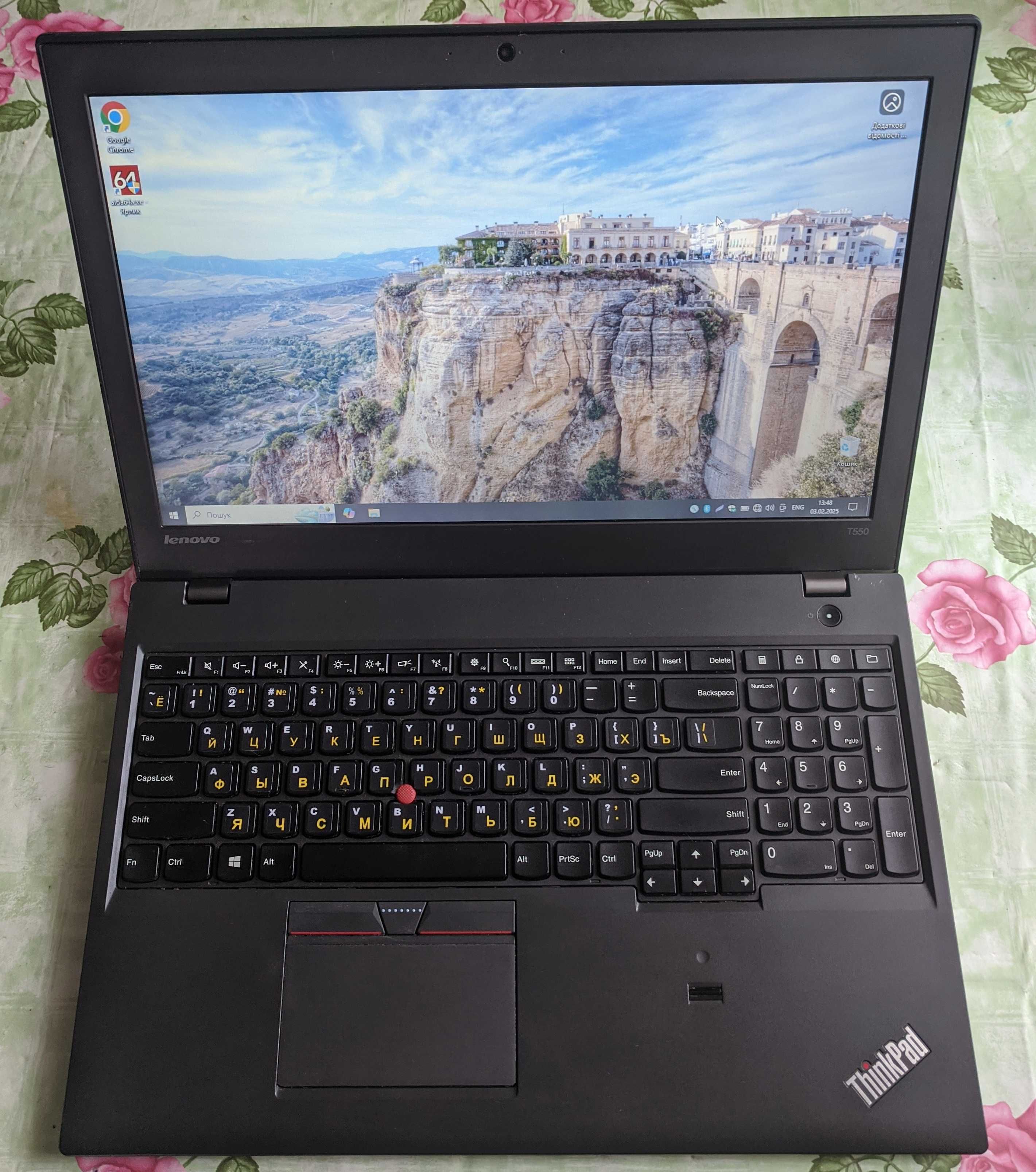 Lenovo ThinkPad T550/15.6"/i5-5200U/16GB/1Tb HDD+LTE