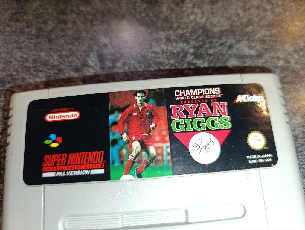 Ryan Giggs Champions World Class Soccer Super Nintendo SNES