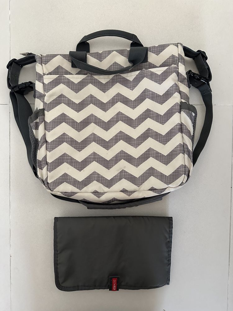 SKIP HOP Duo Signature Chevron Torba organizer do wózka stan bdb Krk