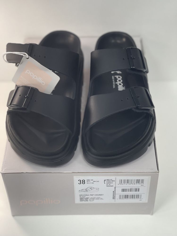 АКЦІЯ!!! Birkenstock Pap Chunky39  (натуральна шкіра) оригінал