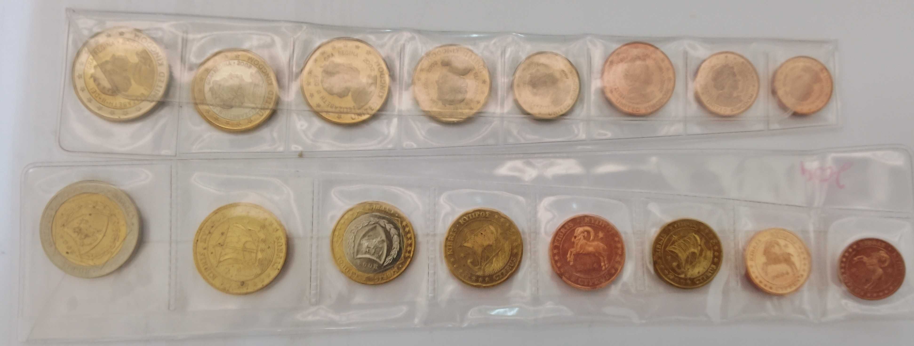 Vendo 4 Series Euros Chipre/Grécia/Inglaterra/Mongólia
