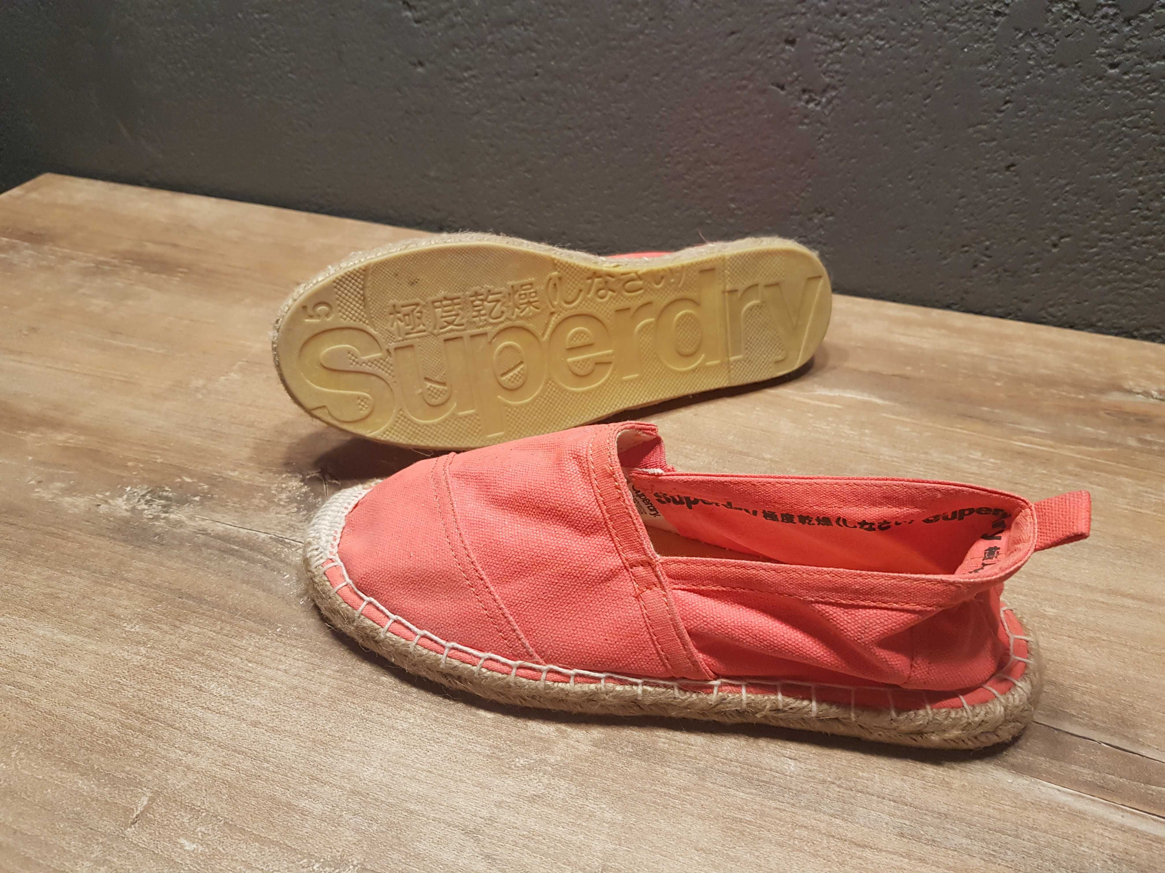 Эспадрильи, мокасины, слипоны superdry размер 38 (24 см.)