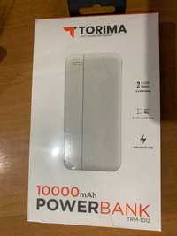 powerbank 10000 mAh белого и черного цвета 2 USB выхода, павербанк