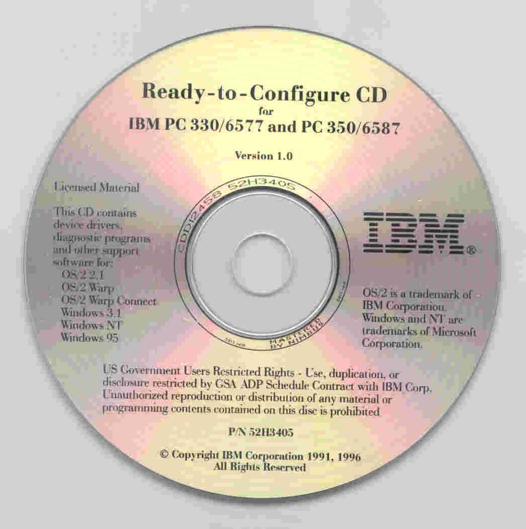 Płyta IBM Ready to Configure CD