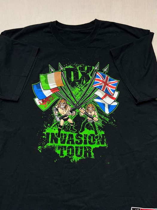 Koszulka WWE Wrestling invasion tour vintage
