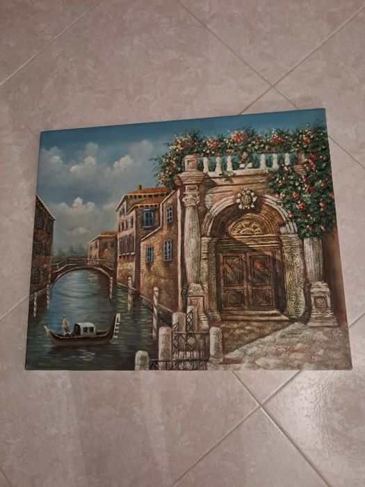 Quadro  em tela pintada à  mão