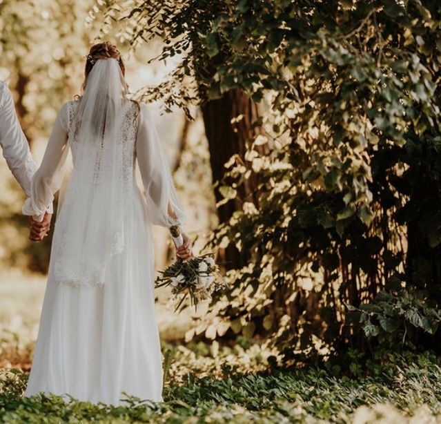 Sukienka ślubna boho koronka