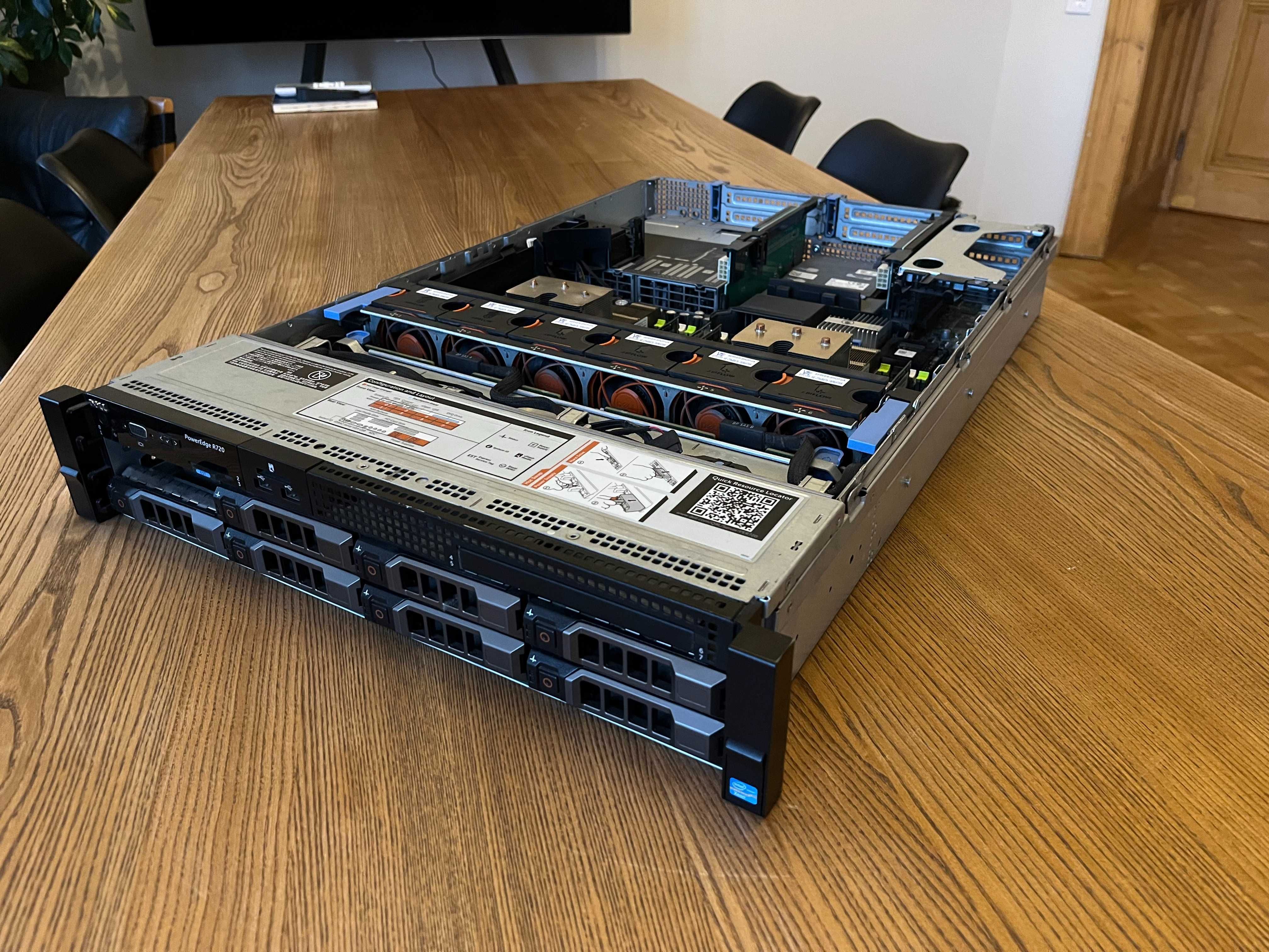 Сервер Dell PowerEdge R720 / 2x E5-2620 / 48GB