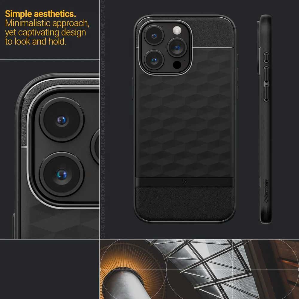 Чехол Caseology Parallax Mag для iPhone 15 Pro Max Matte Black