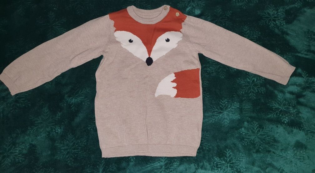 Sweter Lis H&M rozmiar 98