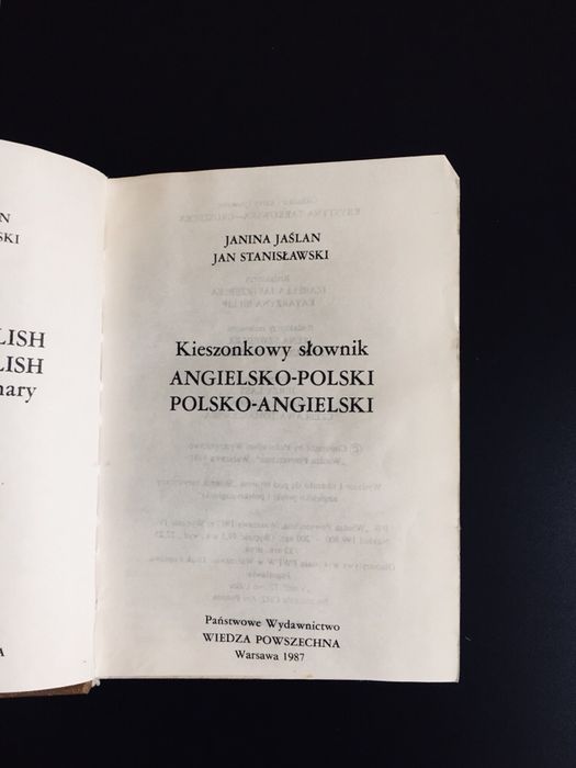 Słownik kieszonkowy - angielsko-polski polsko-angielski