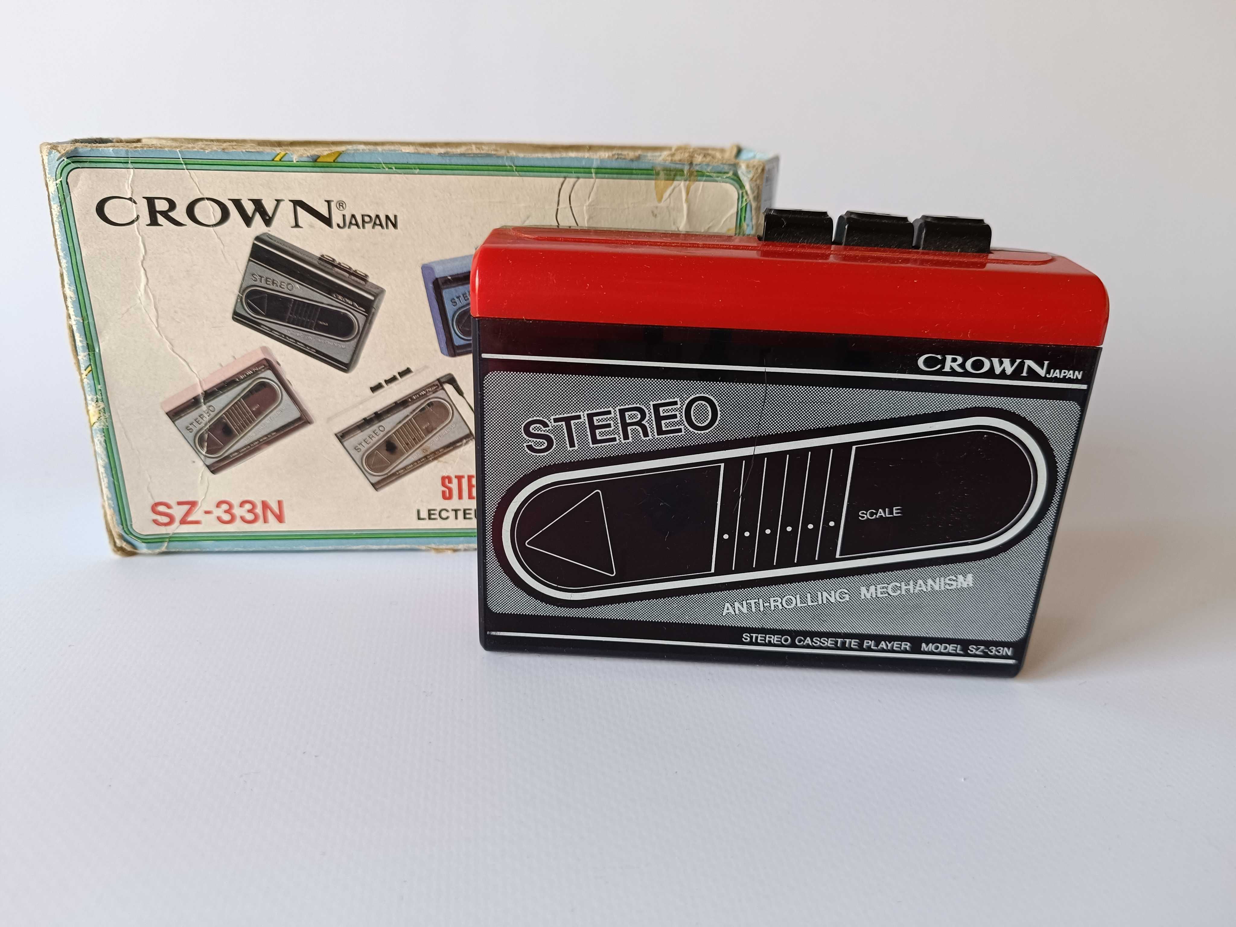 старый кассетный плеер crown japan проигрыватель для кассет