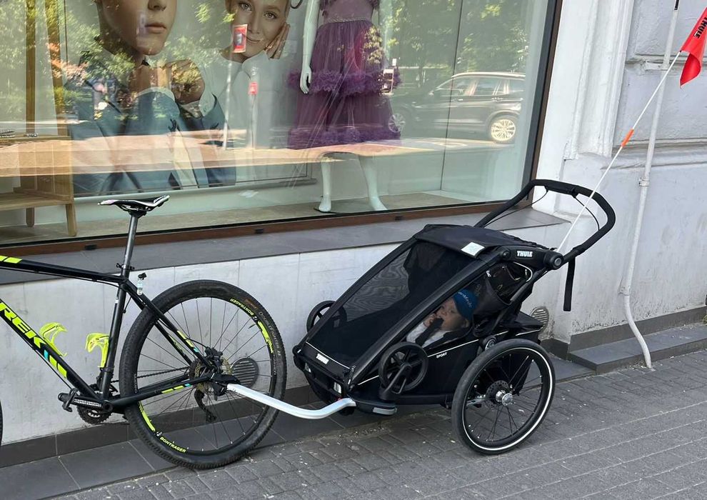 Thule Chariot Sport 1 Midnight Black - najlepsza amortyzacja na rynkuu