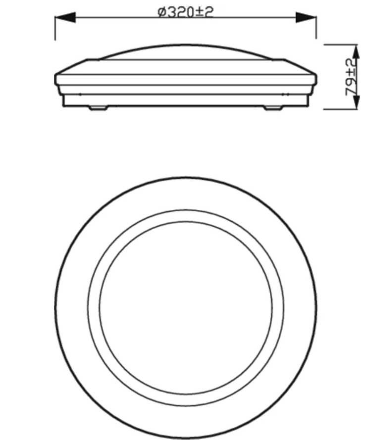 Plafon CINNABAR 32 cm biały LED PHILIPS