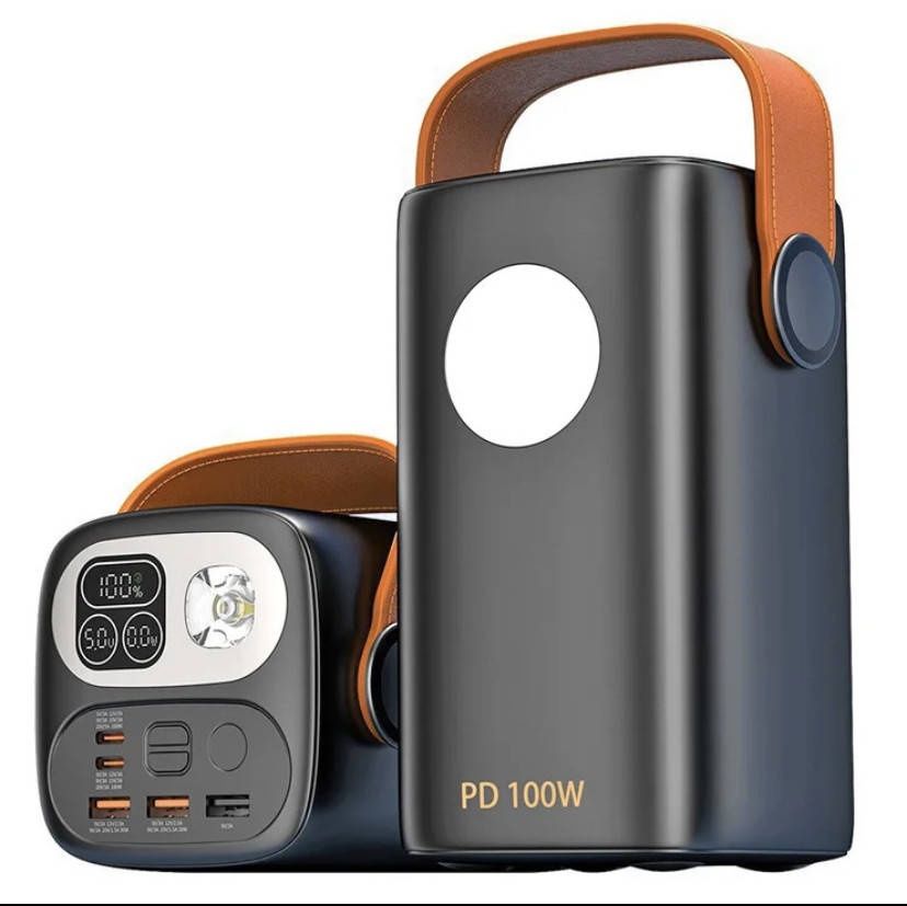 Потужний Powerbank для заряджання ноутбука 100w 60000 mAh Remax