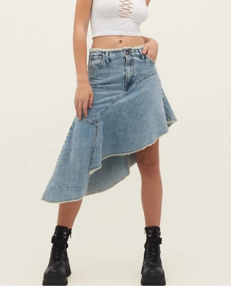 Юбка спідниця джинсова xs/s  stradivarius нова 36 s