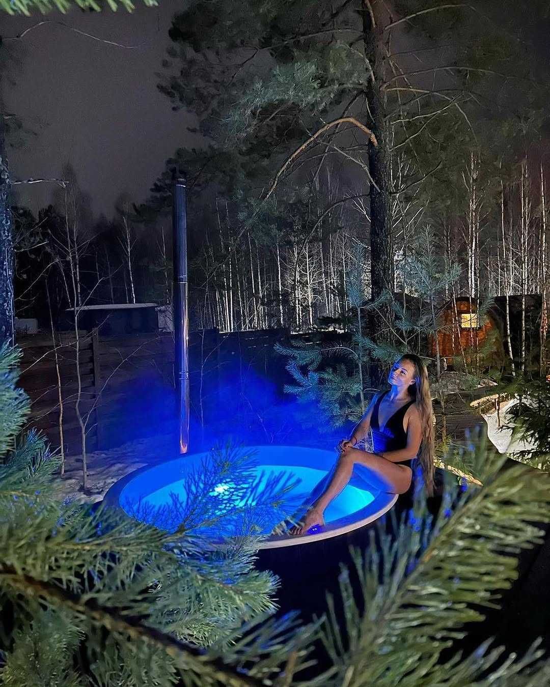 Balia ogrodowa Jacuzzi dla 2-8 osób | Gorąca beczka z piecem Hot Tube