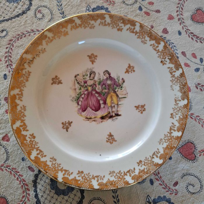 Pratos de loiça de limoges