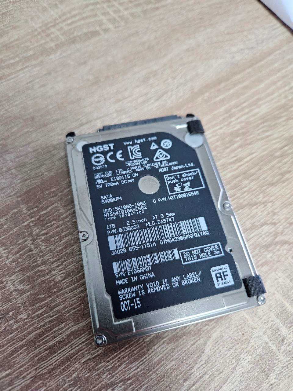Продам жёсткий диск(HDD) HGST, Hitachi, Western Digital.