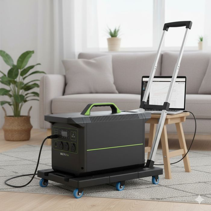 УВАГА • Візок 6 коліс  для EcoFlow, Bluetti, генераторів та АКБ/150 кг