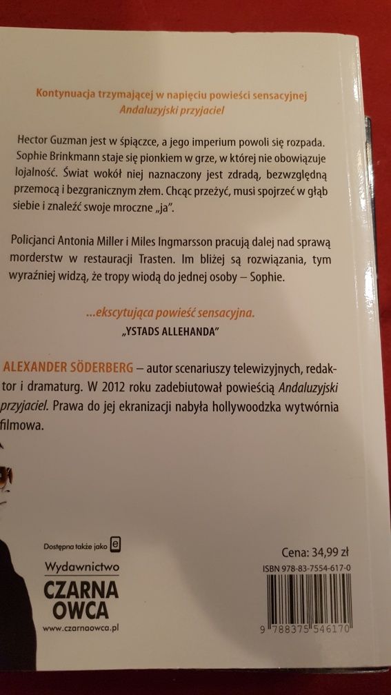 Alexander Soderberg thriller sensacyjny Andaluzyjski przyjaciel