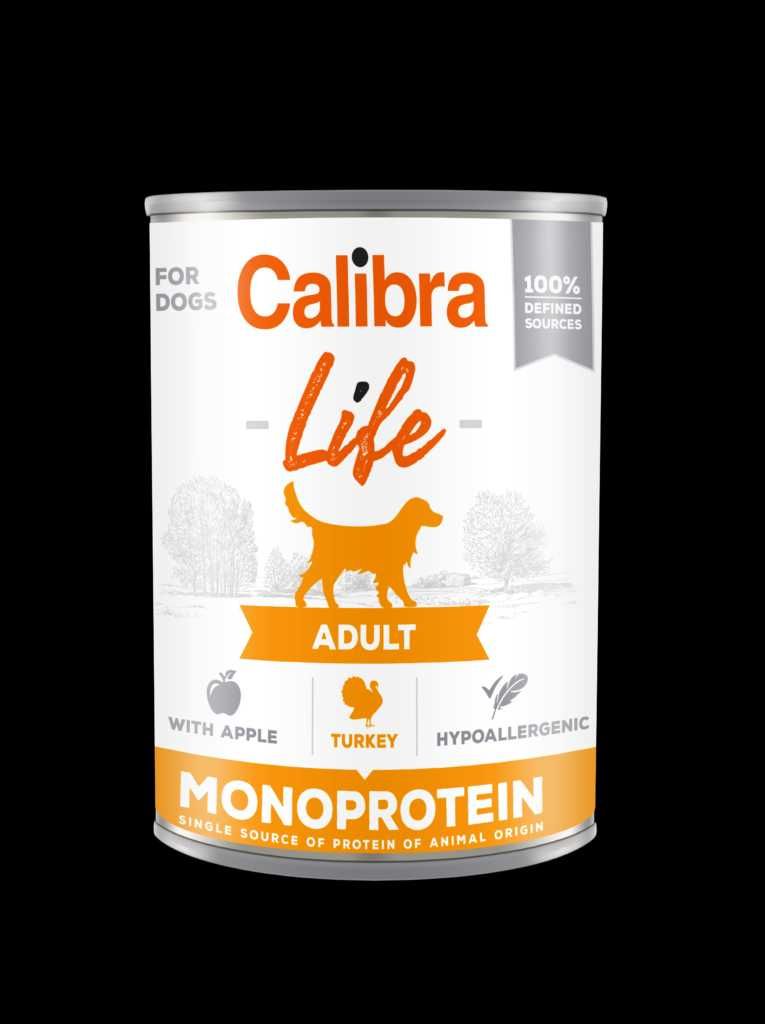 Calibra Dog Life Adult Turkey with apples 400 g (6szt.)