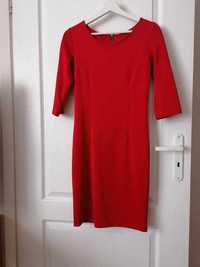 Czerwona sukienka z suwakiem M/38