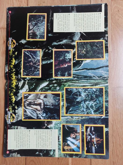 Caderneta de cromos "Jurassic Park" - Completa