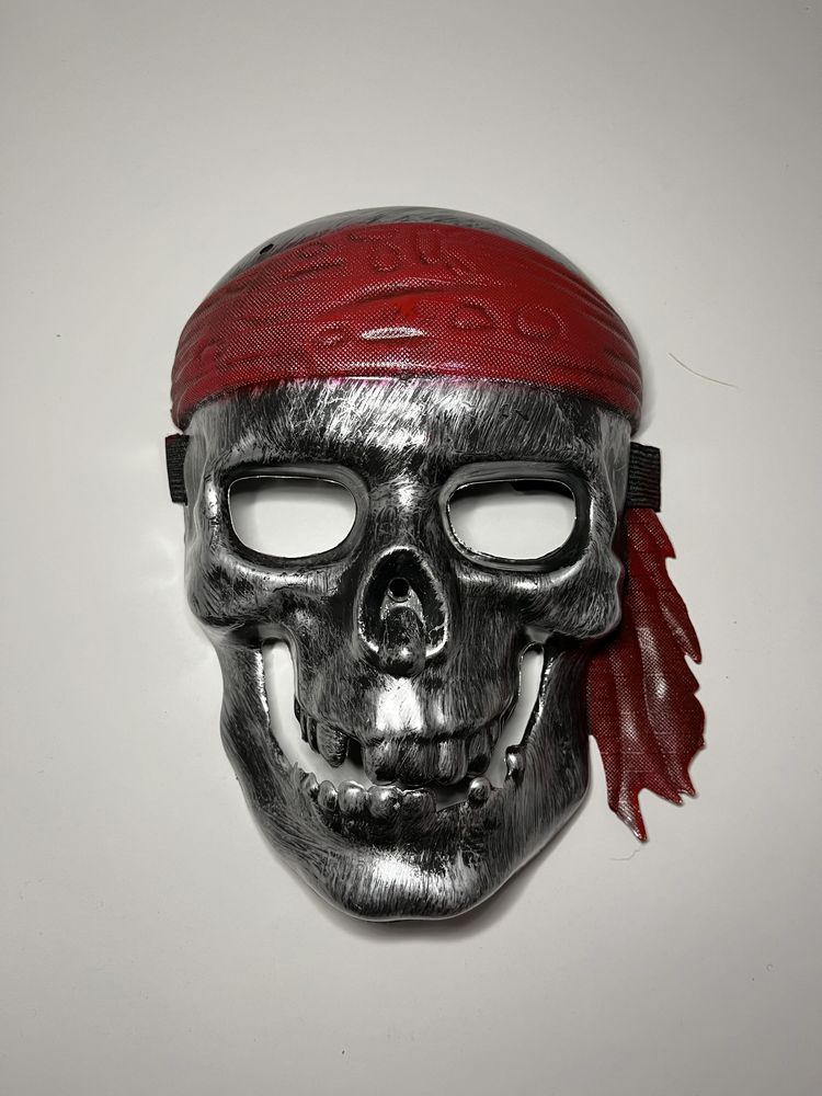 maska pirata pirat srebrna przebranie na karnwał halloween impreze