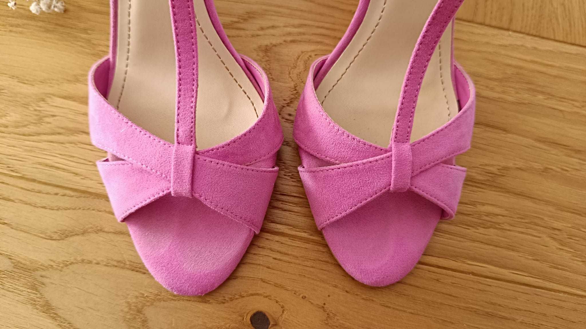 Sandały na szpilce Primadonna Collection 38 różowe t-bar