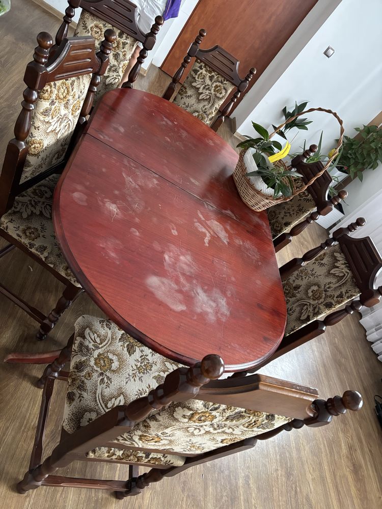 Krrzesla komplet 6 sztuk do salonu