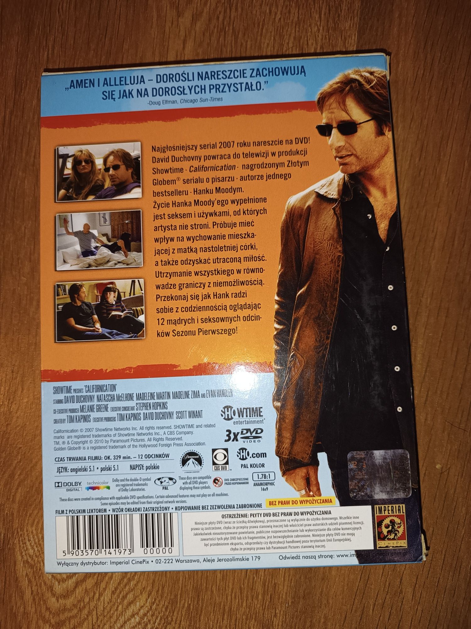 serial Californication sezon 1 pl, 3 dvd