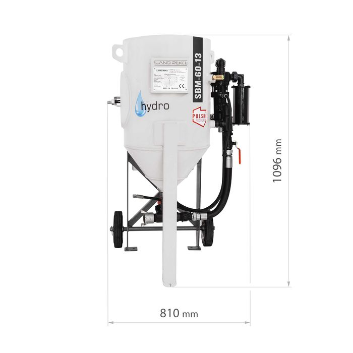 Polska piaskarka wodna hydropiaskarka sodowarka SBM-60-13 Land Reko