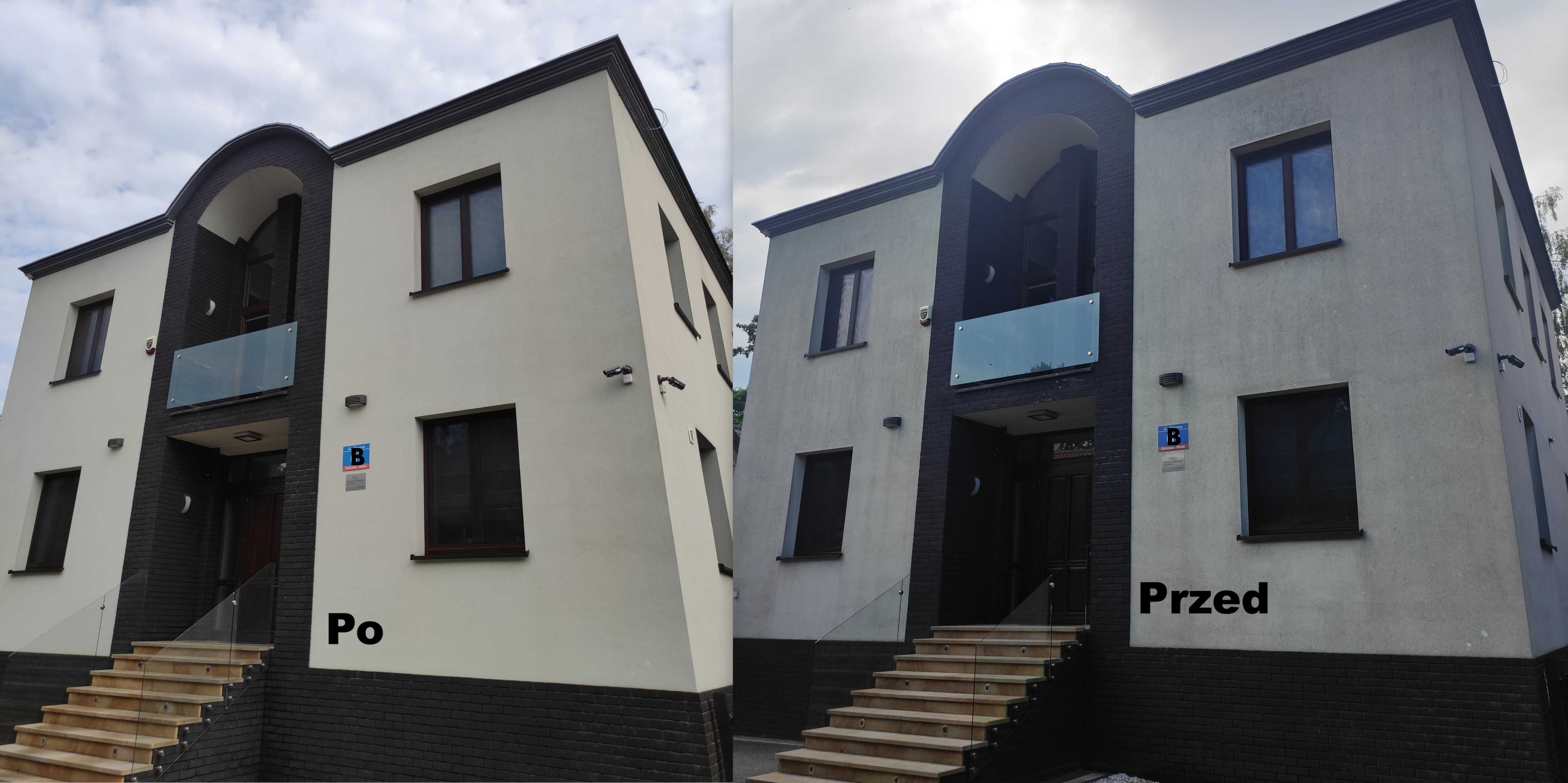 Mycie elewacji, kostki brukowej, czyszczenie tarasów, dachów, ogrodzeń