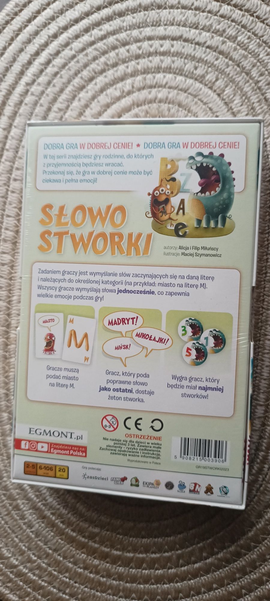 Gra słowo stworki