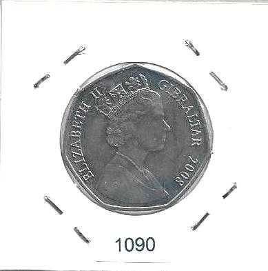 Gibraltar - - 50 Pence - 2008 - - "Nossa Senhora da Europa" - -- Moeda