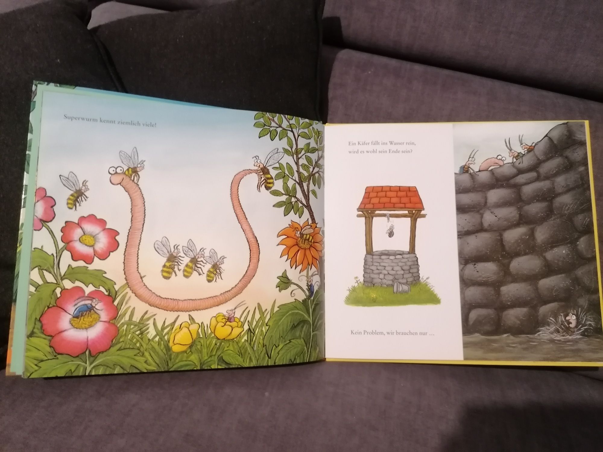 "Superwurm"z serii Grüffelo/j.niemiecki/Axel Scheffler,Julia Donaldson