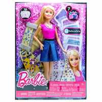 Barbie Lalka Tęczowe Pasemka Włosy