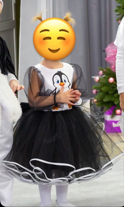 Плаття пінгвіна для дівчинки