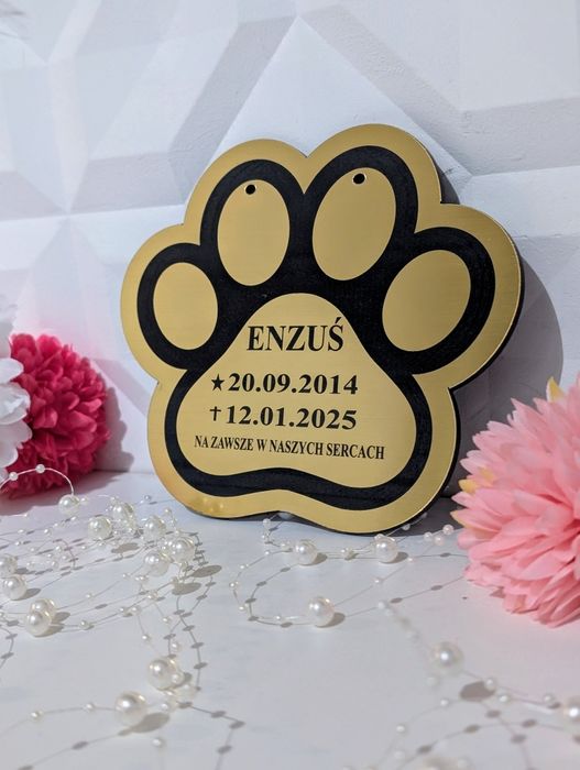 Tabliczka nagrobna pamiątkowa dla psa kota zwierzaka producent
