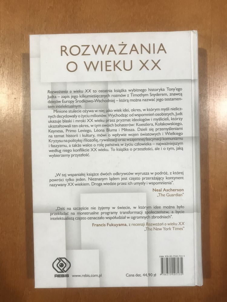 Rozważania o wieku XX Tony Judt, Timothy D. Snyder