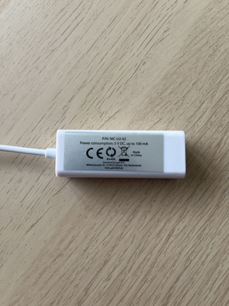 Adapter USB 2.0 LAN RJ-45 gembrid