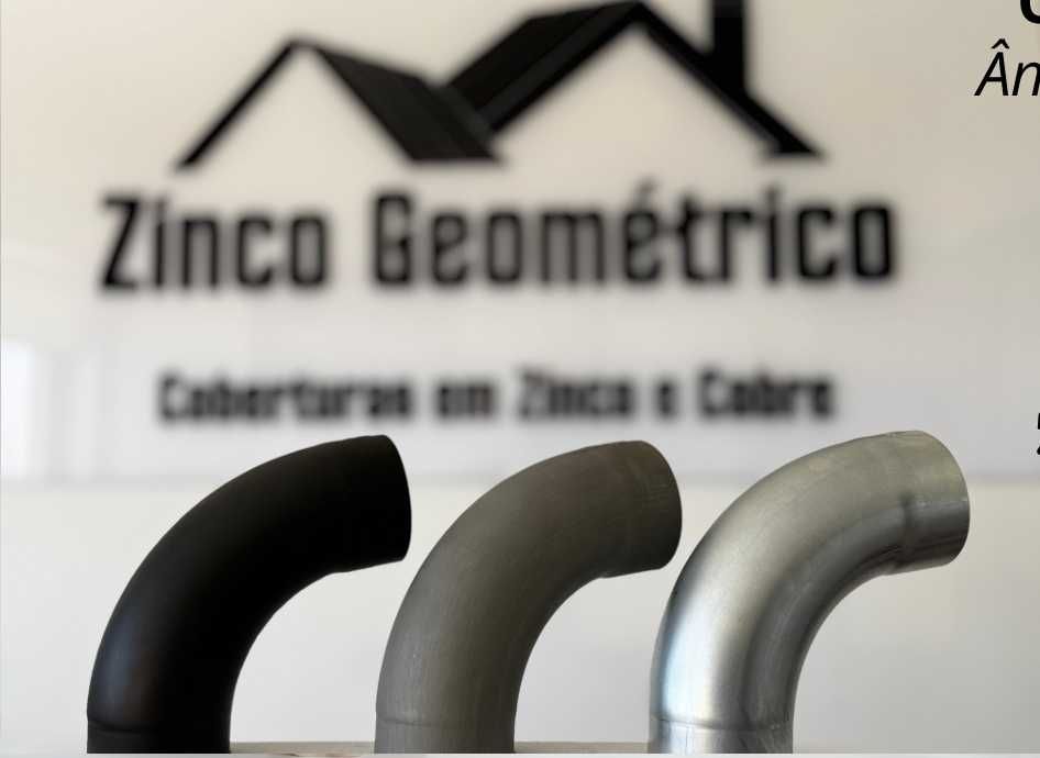 Tubos, Curvas e Suportes Ø100 mm – Sistema de Drenagem em Zinco