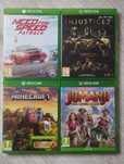 Xbox One  Injustice 2 / Jumanji / Need for speed payback / Minecraft