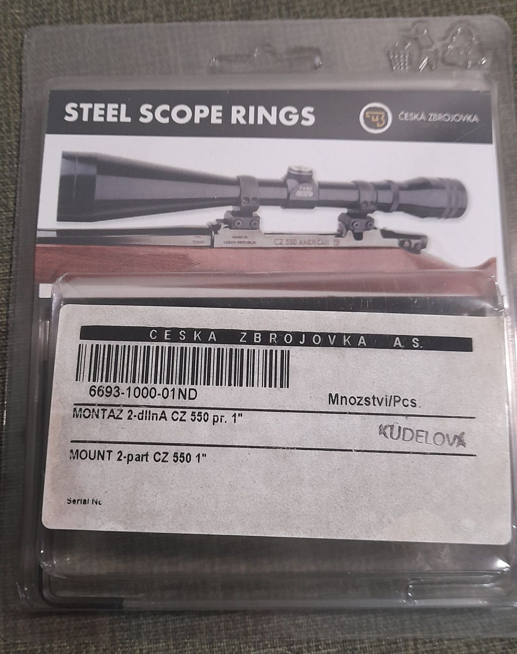Montagens / Anéis para miras 26mm NOVAS!